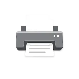 Melnbaltās drukas ikona