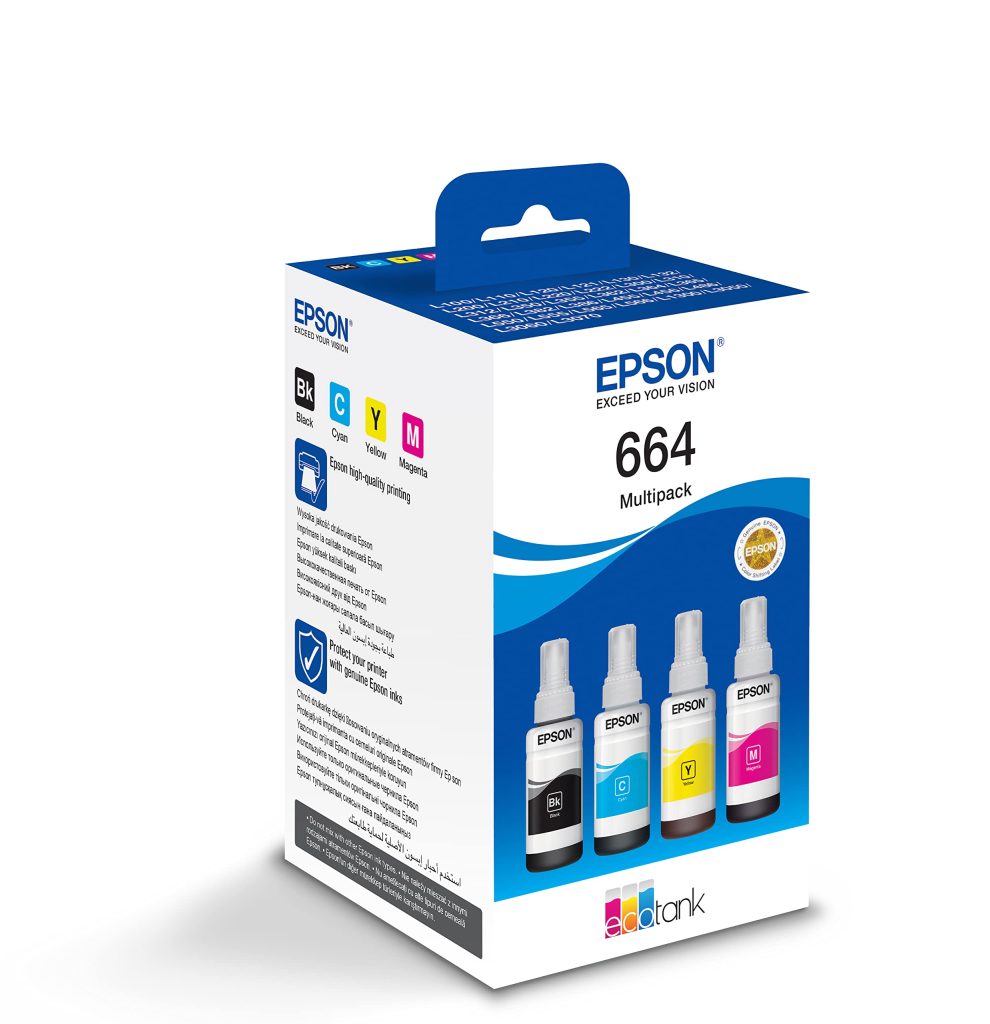 Epson T664  CMYK  OEM SET oriģinālā tinte